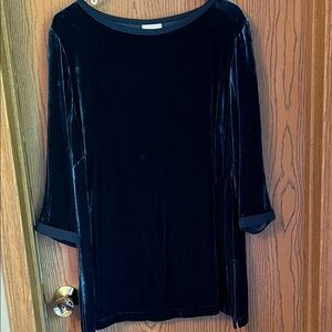 J. Jill Black Velvet Women's Blouse